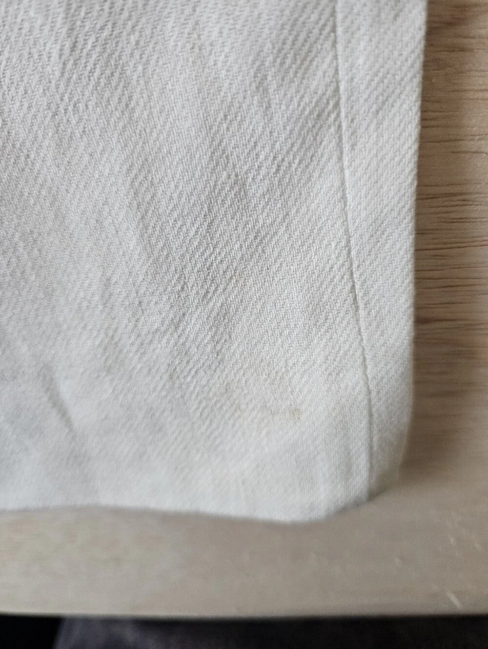 ​ZARA New With Tags Linen Blend Wide Leg Pleated Trousers Cream Off-White Size L